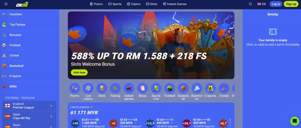 DK88 Casino official website — online casino Malaysia DashKing88